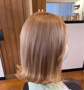 ミディアム カラー マンツーマンサロン 🤍Tanakaのヘアスタイル
