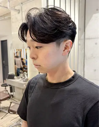 ショート パーマ メンズ 【メンズ縮毛矯正】 FILMS  軍司のヘアスタイル