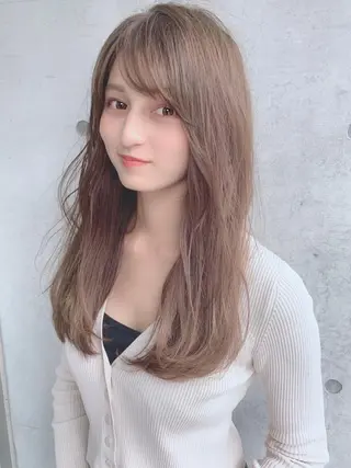 ロング カラー パーマ ヘアアレンジ 【公式】amble luxe池袋東口🩷のヘアスタイル