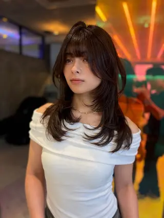 ロング ✨縮毛矯正✨レイヤー ホウダカズヒロのヘアスタイル