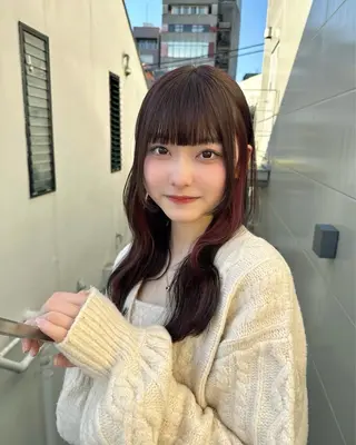 ロング カラー ayaka♡ 柔らかカラーのヘアスタイル