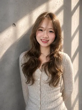ロング 奈良 伶華のヘアスタイル