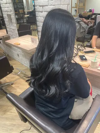 ロング 川畑 心子のヘアスタイル