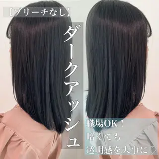 ミディアム カラー 透明感カラー/ レイヤー　YUKAのヘアスタイル