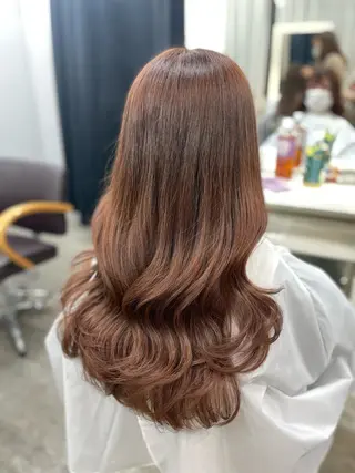 ロング カラー 韓国ヘア🤍髪質改善 🇰🇷AKANEのヘアスタイル