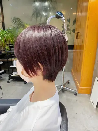 ショート カラー 透明感カラー🌿 グレージュ🐺陽介のヘアスタイル