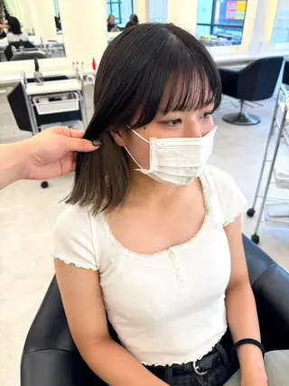 ロング カラー NANO/ ブリーチ×レイヤーのヘアスタイル