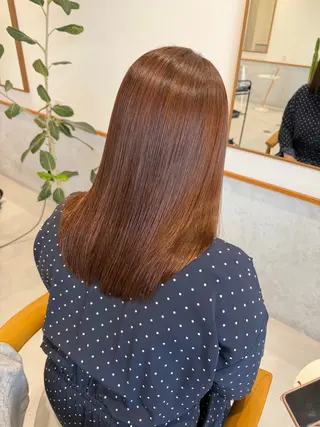 セミロング カラー misaki🦄 lange hairのヘアスタイル
