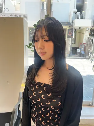 セミロング レイヤーカット 甲子園口　RINのヘアスタイル