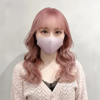 ミディアム カラー 🩵ブリーチカラー MIORI🩵のヘアスタイル