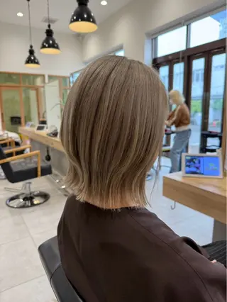 ミディアム カラー ハイトーン💛透明感 カラー/mikaのヘアスタイル