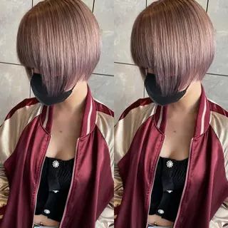 ショート カラー 💜ハイトーン💛 マジカルかいちゃんのヘアスタイル