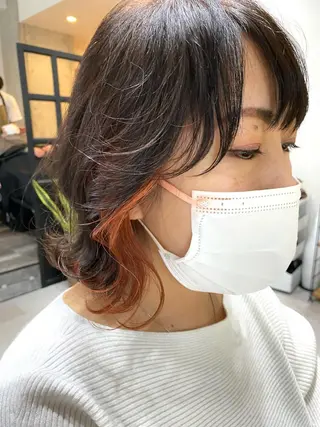 ミディアム カラー 似合う髪型見つけます AYAKAのヘアスタイル