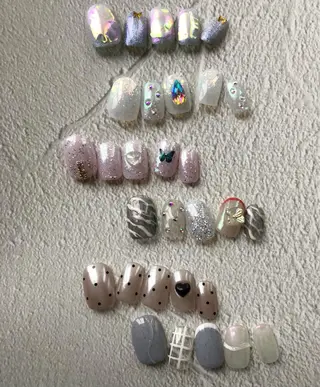 ネイル パラあり！フィルイン 美フォルムのネイルデザイン