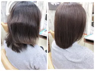 ミディアム カラー 鈴木 悠のヘアスタイル