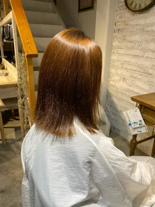 セミロング 長濱 俊のヘアスタイル