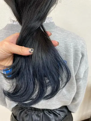 セミロング カラー もりたみかこ 美容師お休み中のヘアスタイル