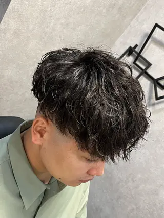 ミディアム パーマ 🌈予約の98%パ ーマ⭕️🌈福本のヘアスタイル