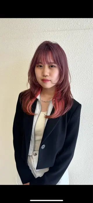 セミロング 🥀似合わせ🥀 柔らかカラー・タイトのヘアスタイル