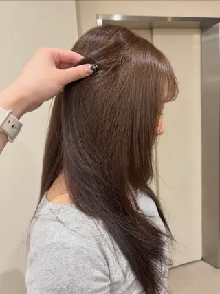 ロング 透明感／暖色カラー ／eye／ここなのヘアスタイル
