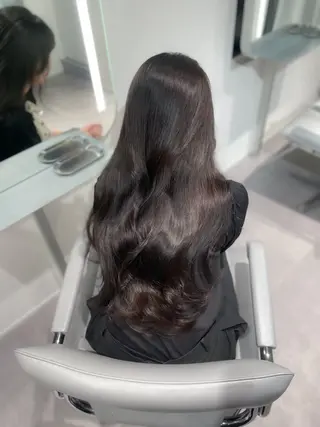 ロング 透明感巻ける縮毛矯正 可愛いStyle杏琉のヘアスタイル