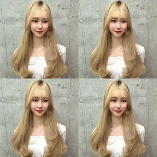 ロング カラー 立川✨ブリーチ・ ケアブリーチ✨のヘアスタイル