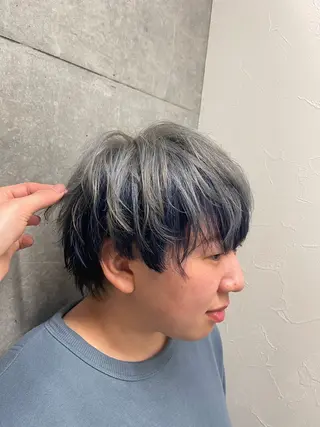 メンズ バレイヤージュ特化/ アキラのヘアスタイル