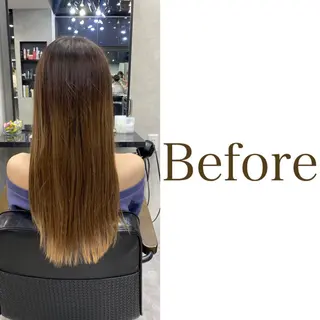 セミロング カラー ヘアアレンジ FAAM Tsuneのヘアスタイル