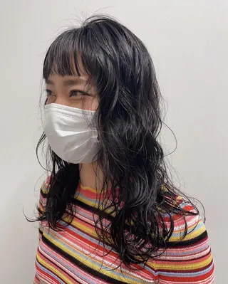 ロング パーマ 狩野 羅夢のヘアスタイル