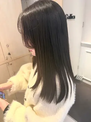 ロング カラー オリーブ透明感カラー 表参道/MIKUのヘアスタイル