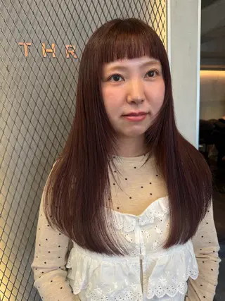 セミロング ダブルカラー /まつ毛パーマ🎀のヘアスタイル