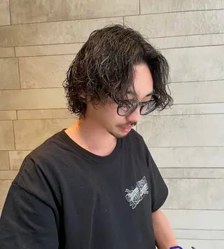 ショート パーマ メンズ 天神大名抜け感パーマ ラフパーマのその他イメージ