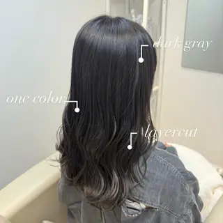 セミロング カラー 秋元舞香 【髪質改善/カラー】のヘアスタイル