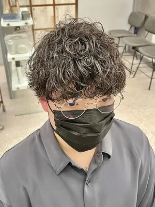 ショート 京都河原町 メンズパーマ助川龍哉のヘアスタイル