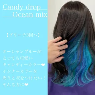 ミディアム カラー ヘアアレンジ 🐚🧸 MAKI 🧸🐚のヘアスタイル
