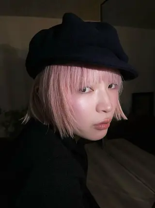 ショート カラー Vicky ブリーチ メンズカジュアルのヘアスタイル