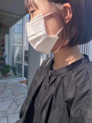 セミロング カラー ヘアアレンジ ネイル マツエク・マツパ 艶カラー/ケアカラー /韓国ヘア/ヒビキのヘアスタイル