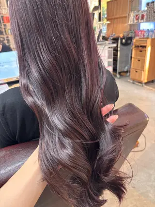 ロング カラー Ɛ>暗髪➕ピンク/ hiroki︎<3のヘアスタイル
