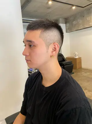 ショート メンズ 💈メンズカット 中野💈志賀 隼樹のヘアスタイル