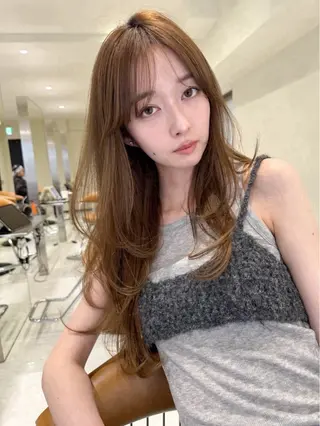 ロング カラー ヘアアレンジ 🫧透明感カラー/ Wカラー🫧namiのヘアスタイル