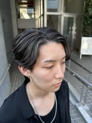 ミディアム カラー メンズ デザインカラー🎨 下北沢 / 磯部のヘアスタイル