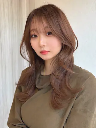 セミロング 山口 祐美帆のヘアスタイル