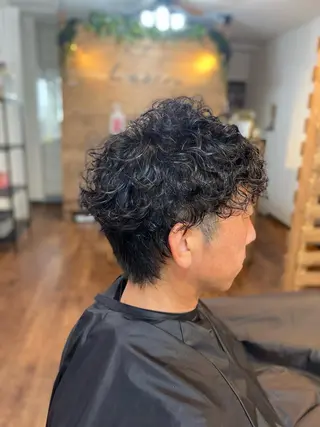 ミディアム パーマ メンズ Luzir⭐︎ GEN⭐︎のヘアスタイル
