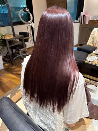 ロング カラー 國分 真椰のヘアスタイル