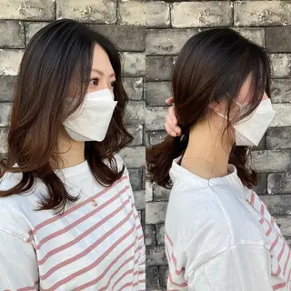 セミロング ✂️似合わせの魔術師 石田一樹✂️のヘアスタイル