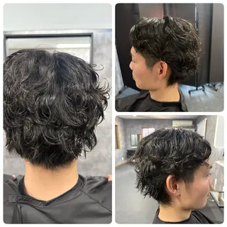 パーマ メンズ ヘアーメイクマロン ヘアーメイクマロンのヘアスタイル