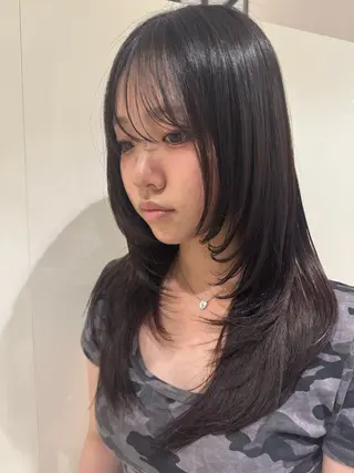 ロング 佐々木 悠安のヘアスタイル