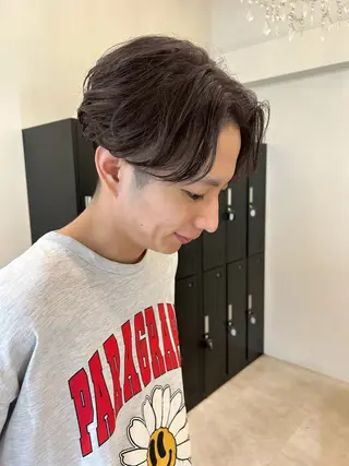 メンズ NAHO 🩵 透明感カラー🫧のヘアスタイル