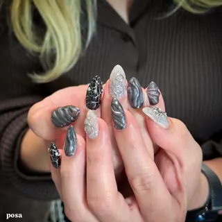 ネイル posa nail モエミのネイルデザイン