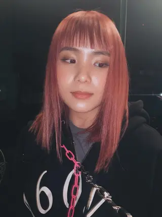 セミロング カラー パーマ ボブパーマコテ巻き風 パーマNo1深江秀平のヘアスタイル